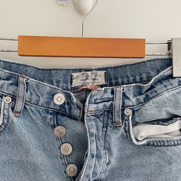 Free People CRVY Georgine Mom Jeans, Faded Indigo, Size 27 - Picture 2 of 7